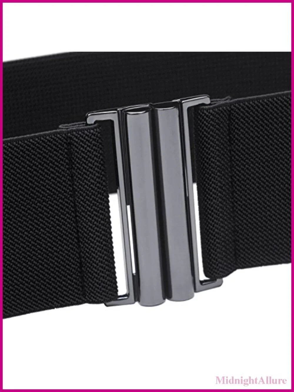 Wide Elastic Waist Belt Cinch Trimmer Stretchy Waistband Hook Buckle